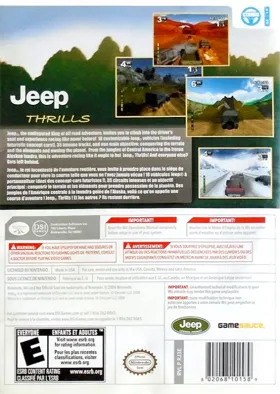 Jeep Thrills box cover back